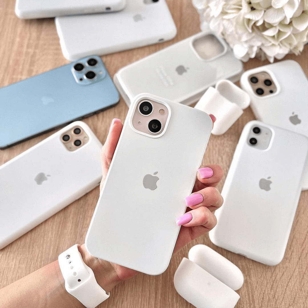 iPhone Silicone White Protective Phone Case Apple