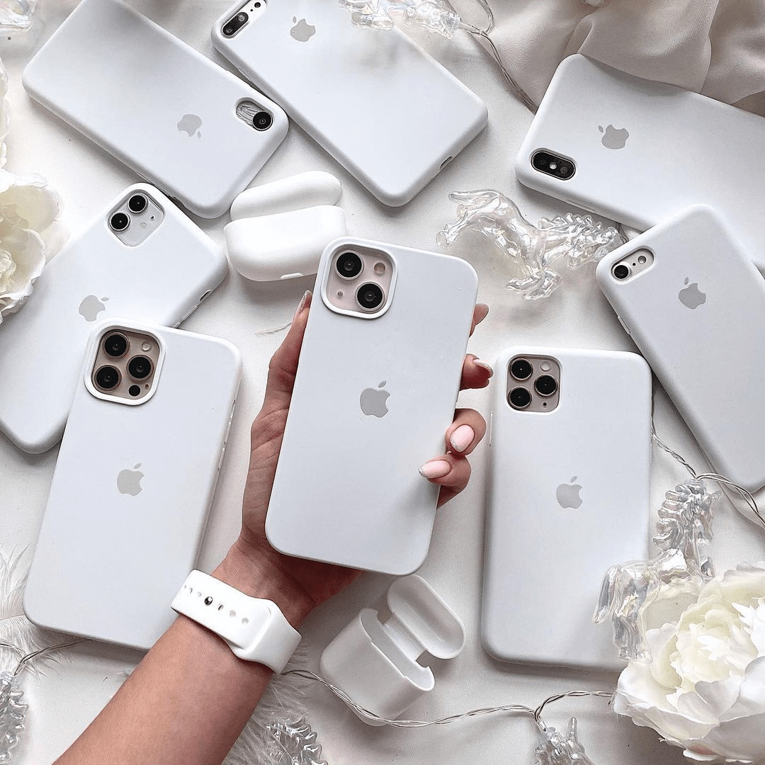 iPhone Silicone White Protective Phone Case Apple