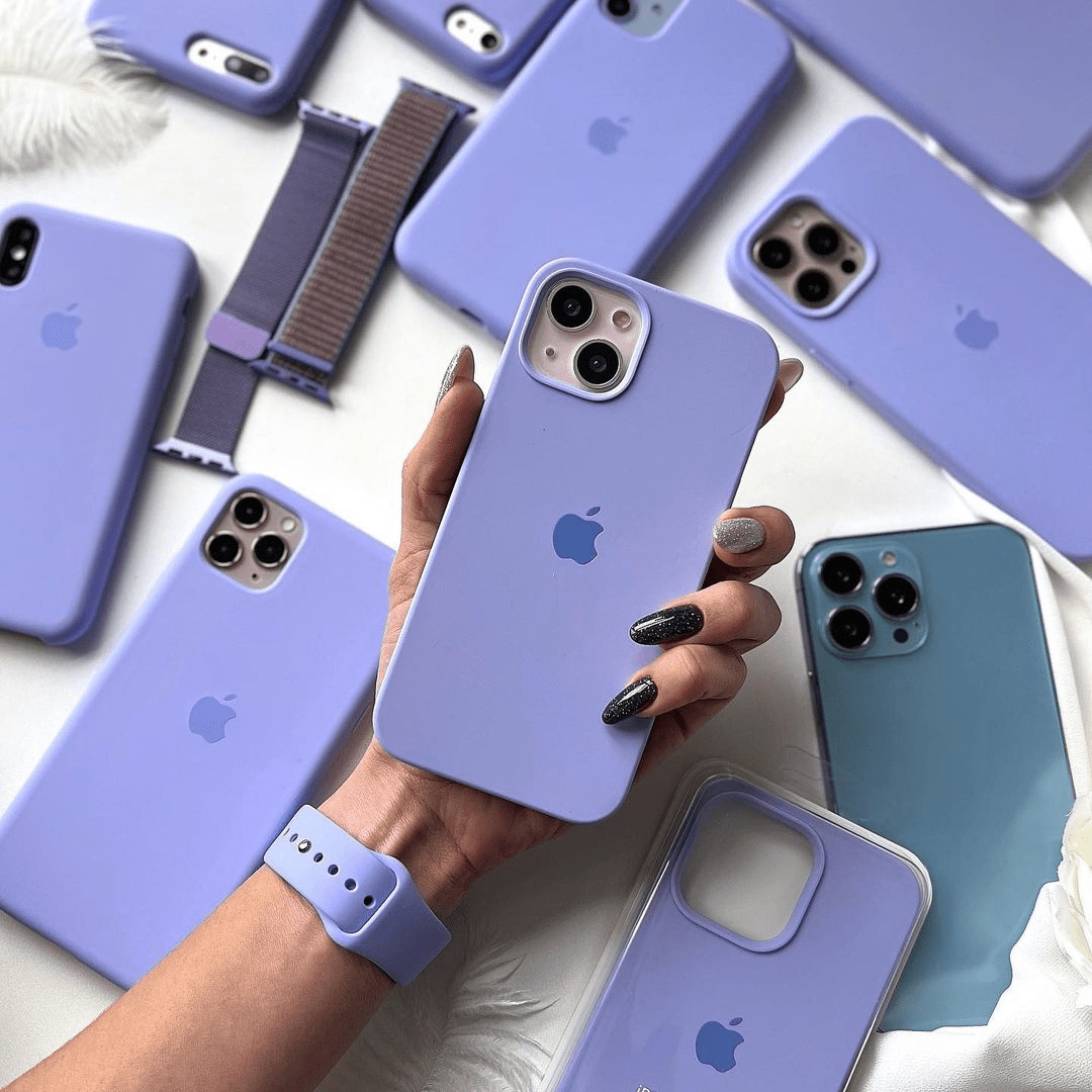 iPhone Silicone Lilac Protective Phone Case Apple