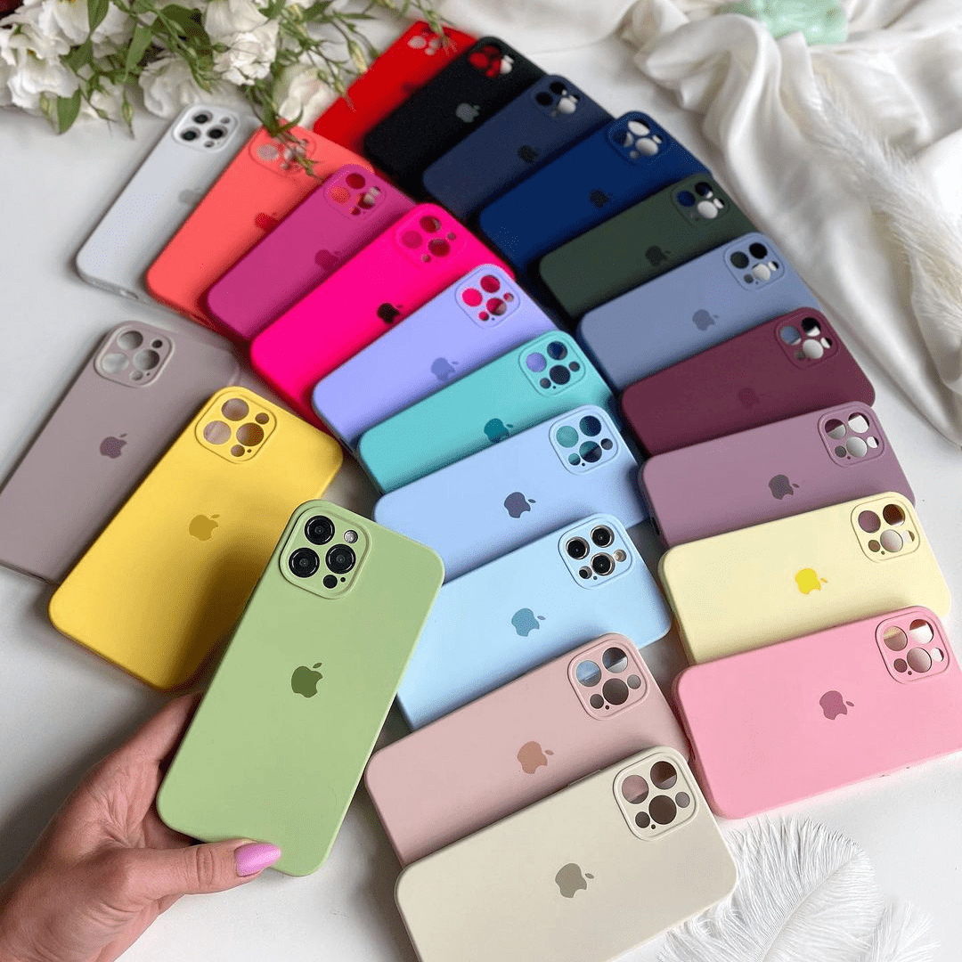 iPhone 13 Camera Protection Silicone Cases Soft Matte Back Cover Apple