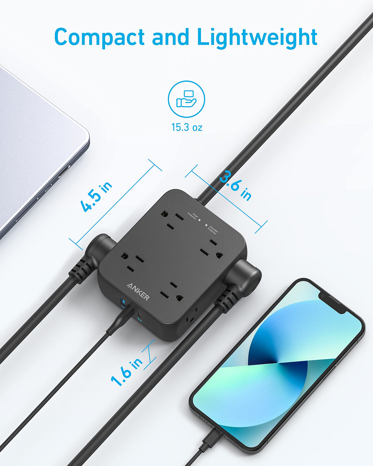 USB Power Strip 11-in-1 Power Strip Anker 341