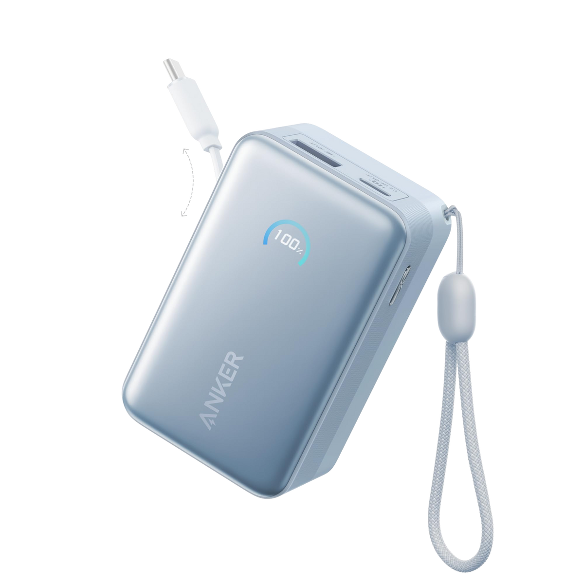 Anker Nano Power Bank 10K 45W Built-In Retractable USB-C Cable