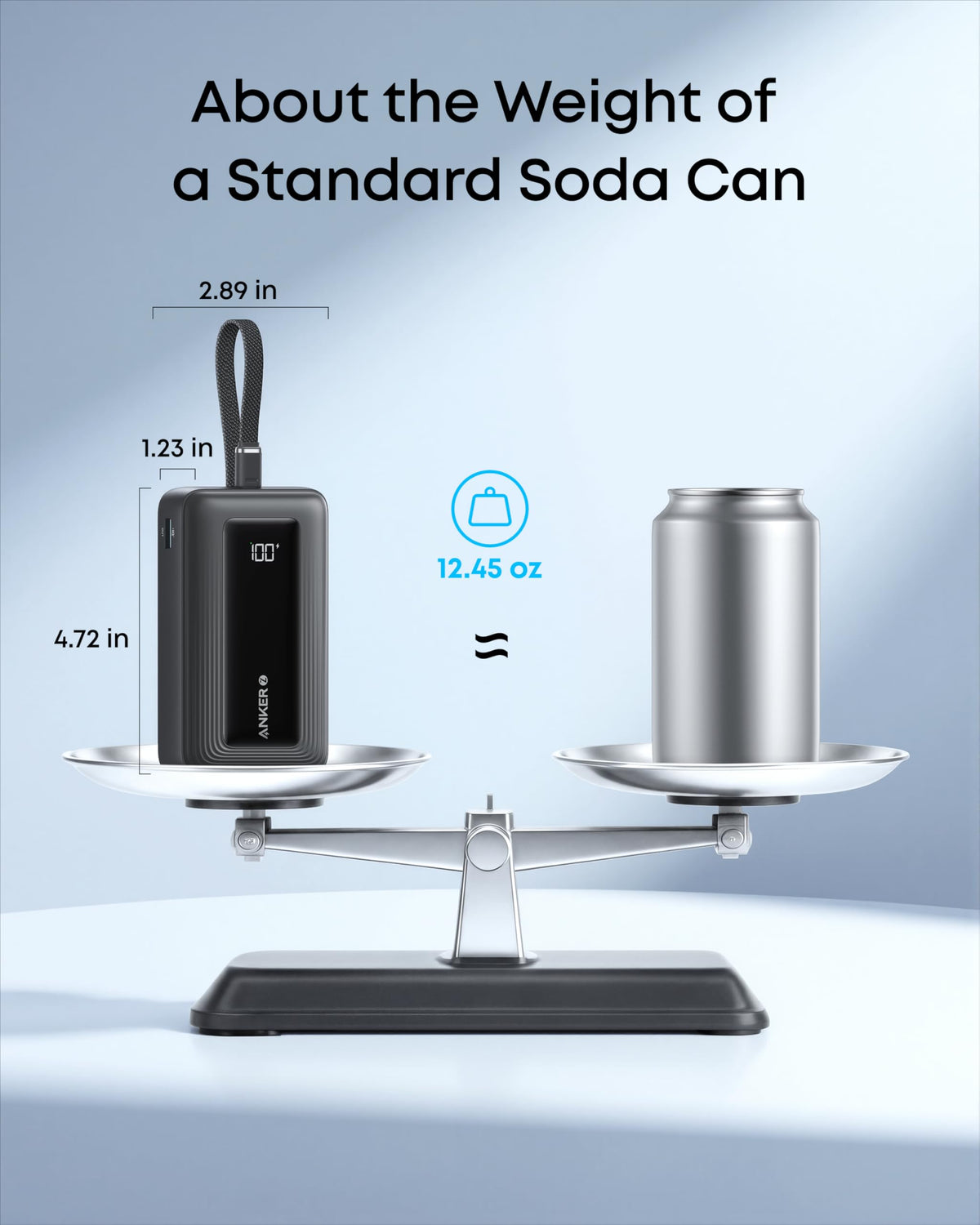 Anker Zolo Power Bank 10K 30W with 5.4-inch USB-C Cable