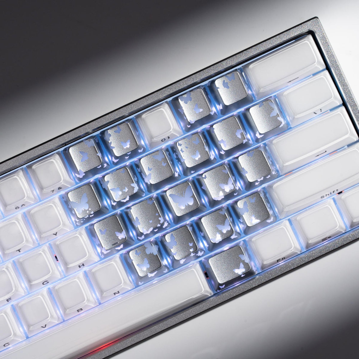 FlutterBloom Heart Layout 21-Key Artisan Keycap Set XVX