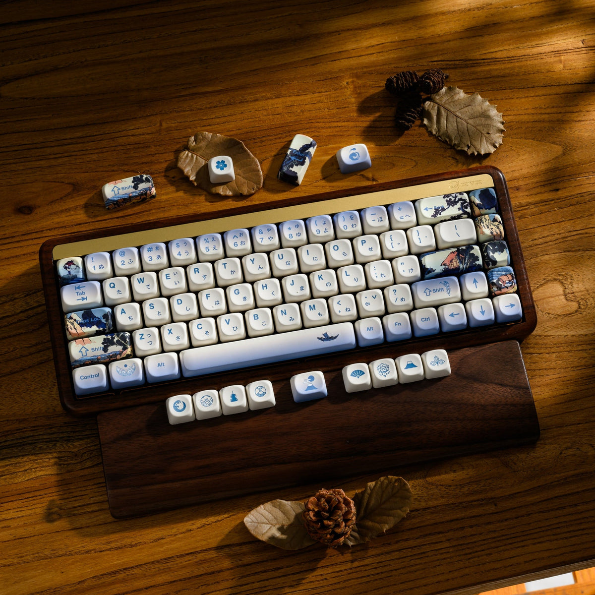 XVX U-kiyoe Fugaku Series Glaze Textured MOA Profile Keycap Set