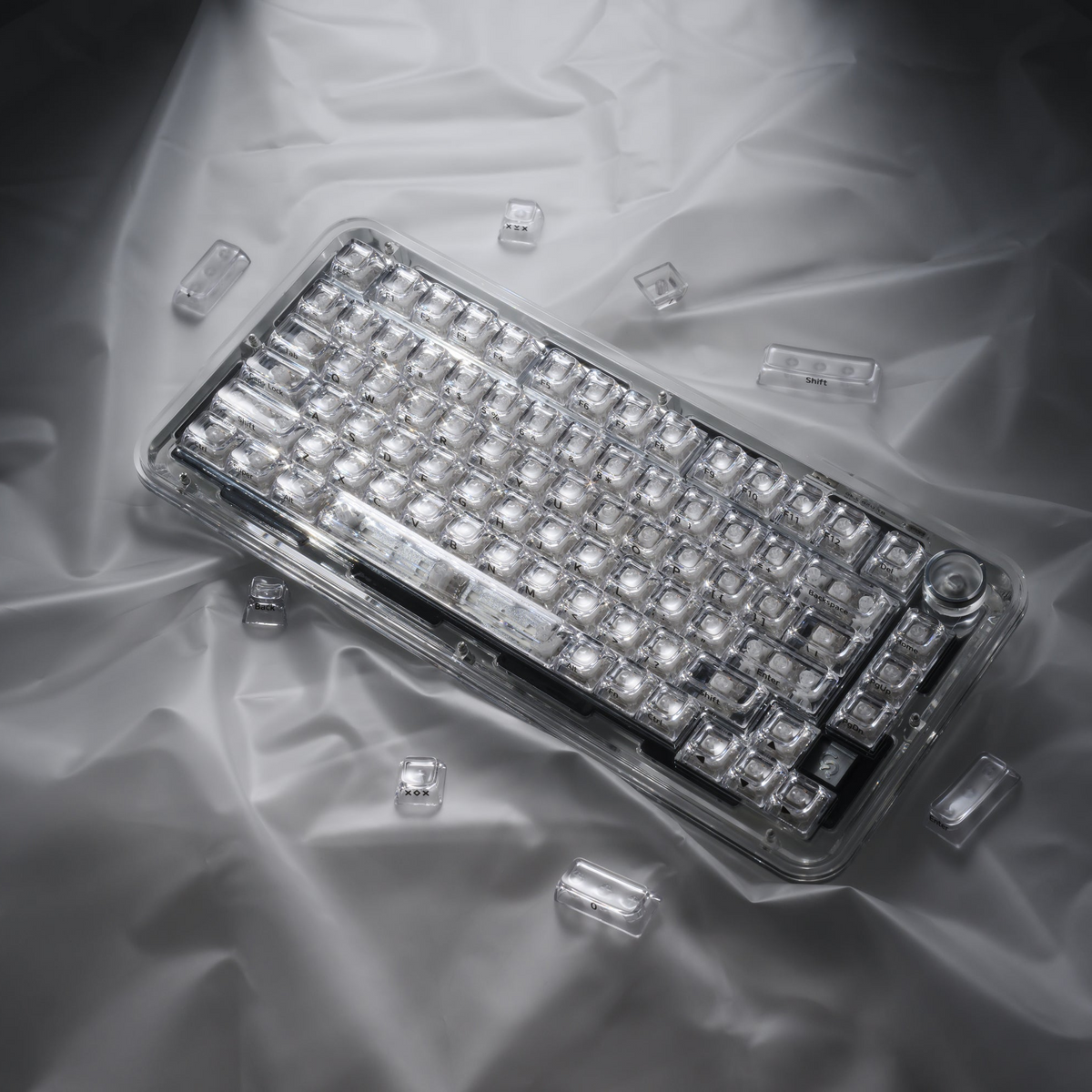 XVX Arctic Transparent Double-Shot PC Keycap Set