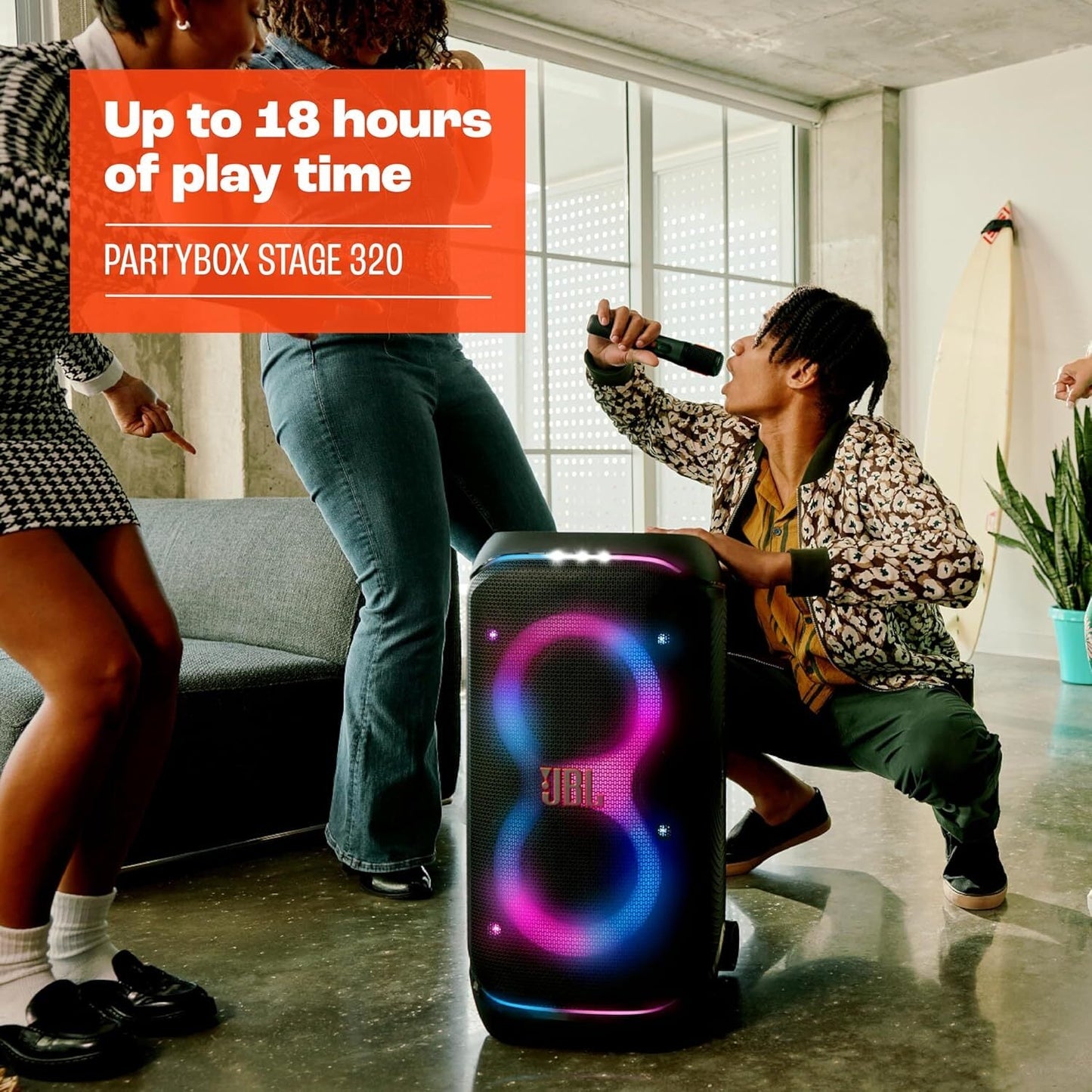 Bluetooth Splash-Resistant 240W Party Speaker JBL Party Box Stage 320