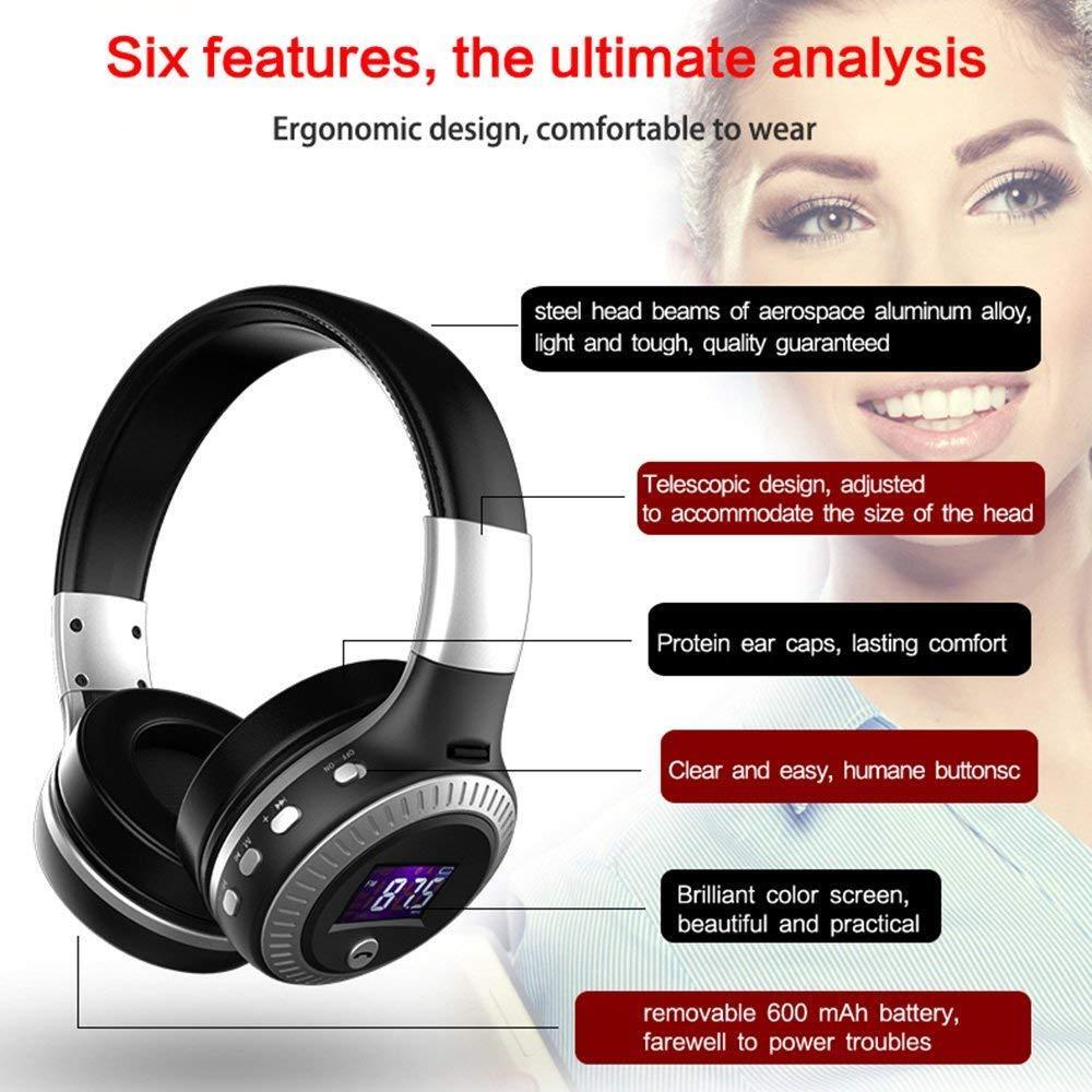 Zealot B19 Hi‑Fi Bass & LCD Display Ear-Cup (Over the Ear)