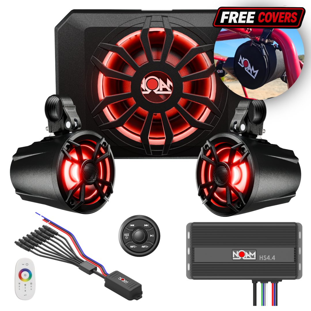 UTV Mounts NUTV5-S PRO Kit with Round Bar Clamps NOAM Audio