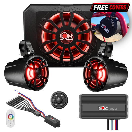 UTV Mounts NUTV5-S PRO Kit with Round Bar Clamps NOAM Audio