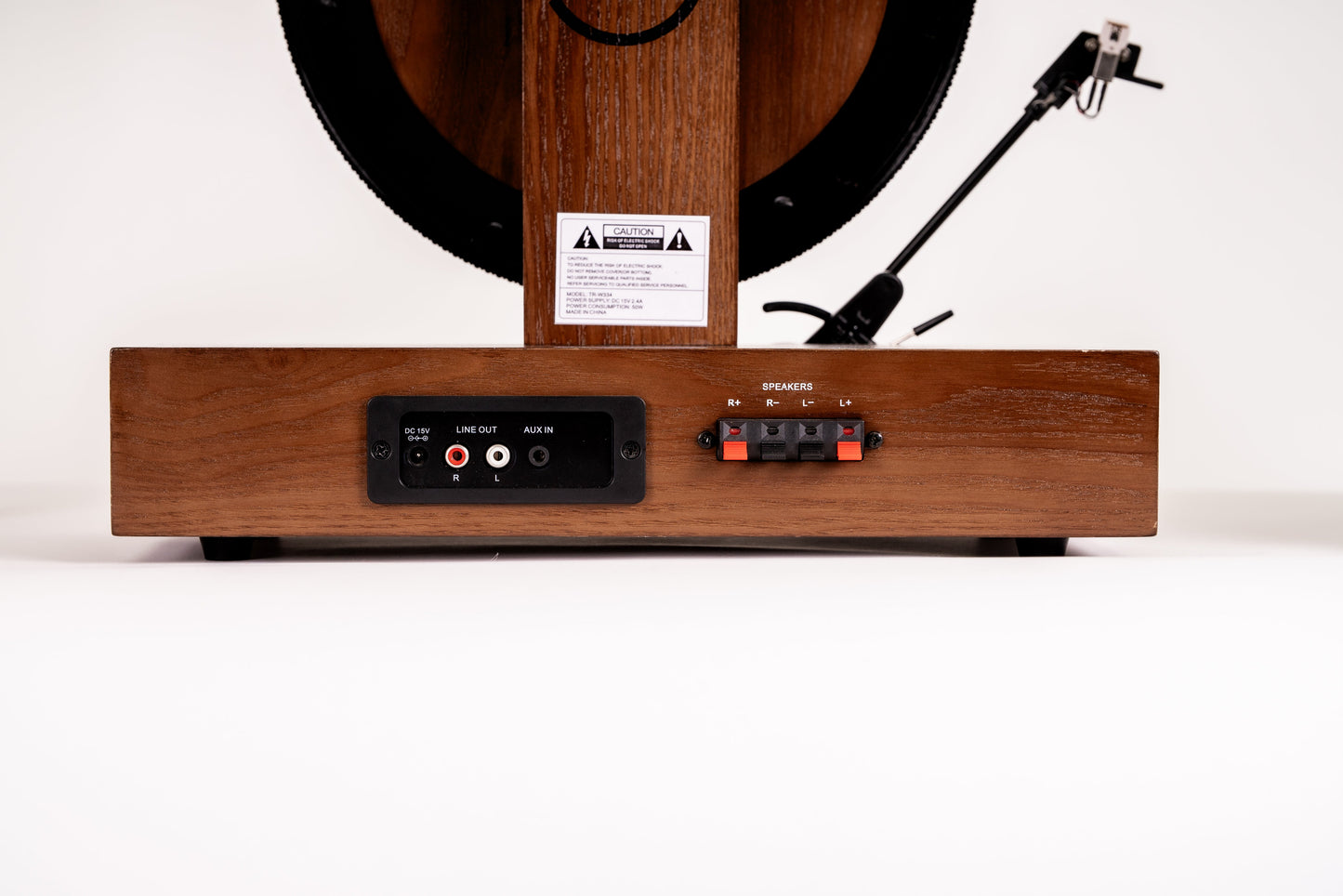 Vertical Vinyl Record Player Mid-Century Modern Fuse Audio GLD