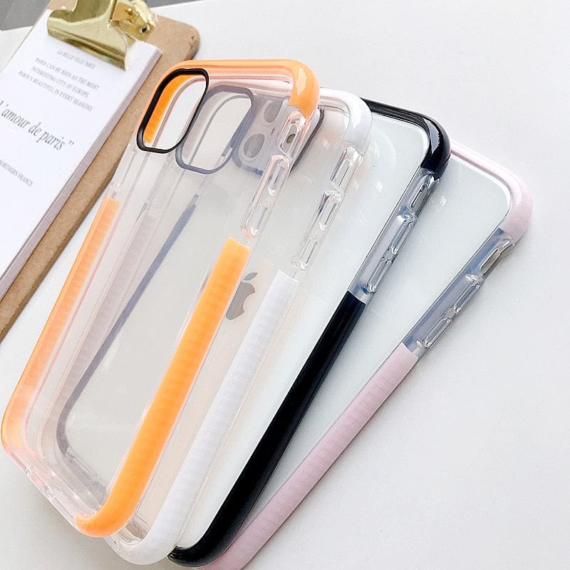Shockproof Transparent TPU iPhone Case Apple