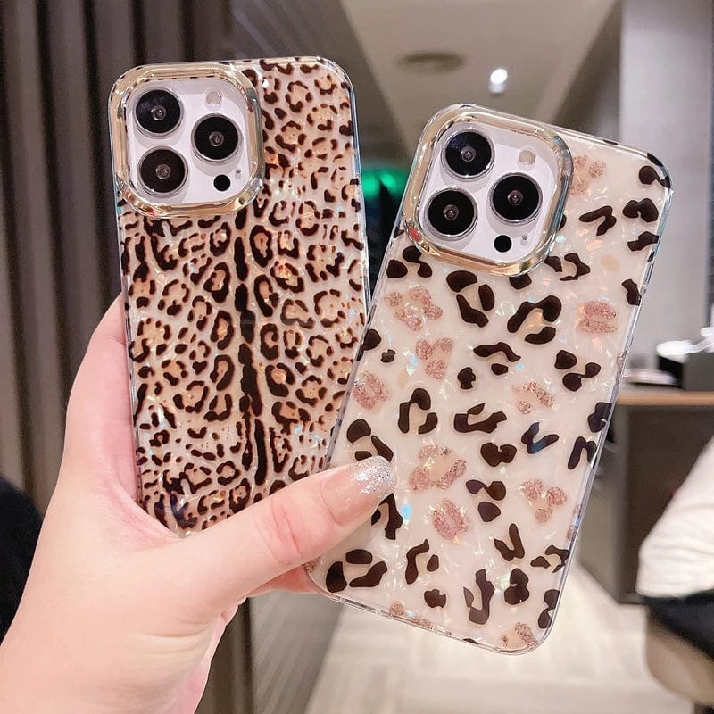 Bling Leopard Full Body Protective iPhone Case