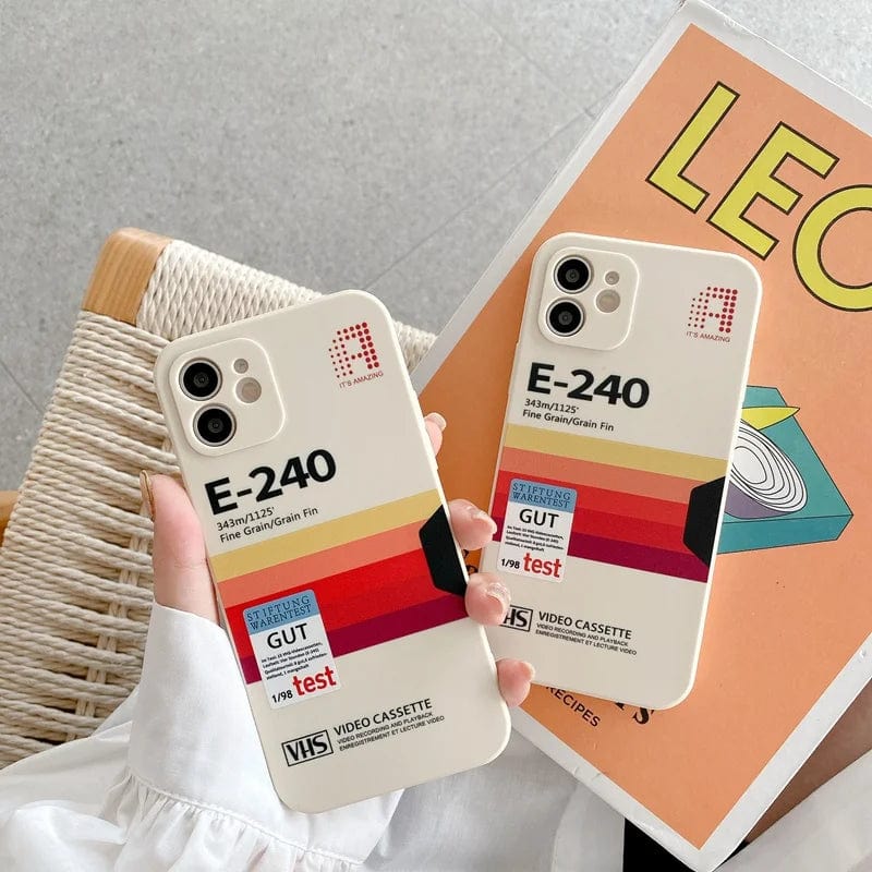 Retro Vibes VHS Label iPhone Case Vogueen