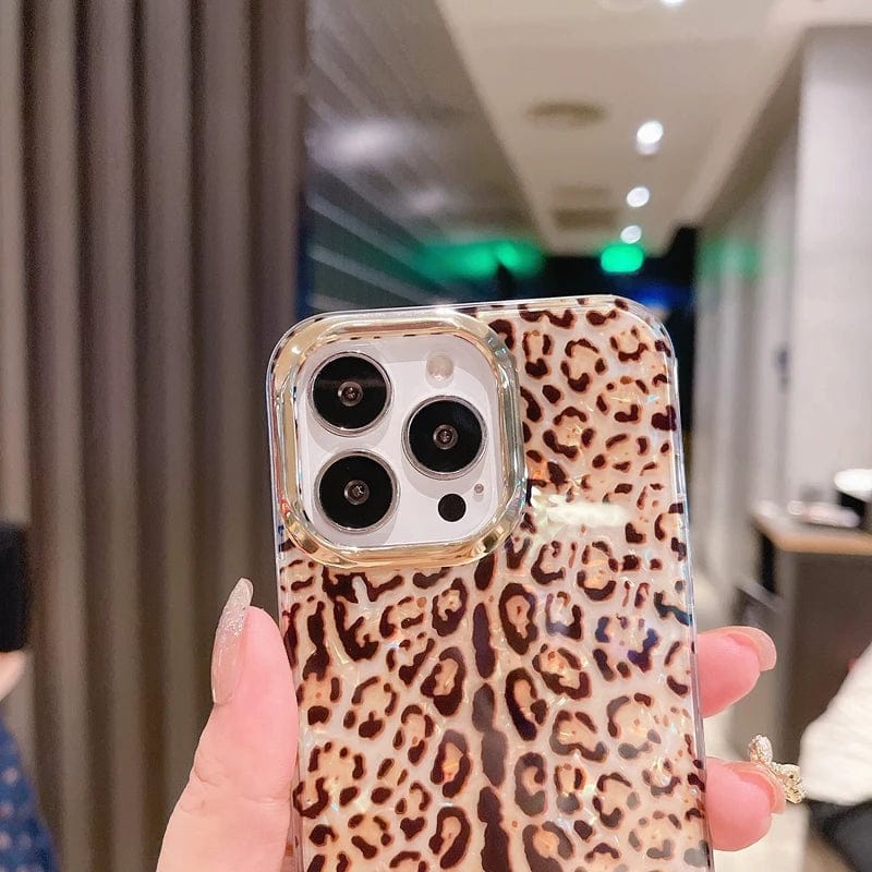 Bling Leopard Full Body Protective iPhone Case