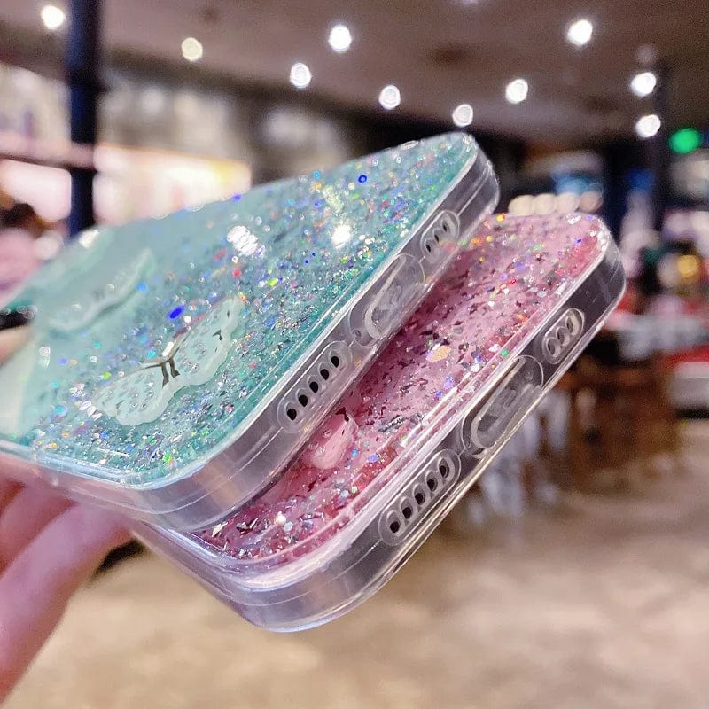Diamond Butterfly Glitter Bling Samsung Case Vogueen