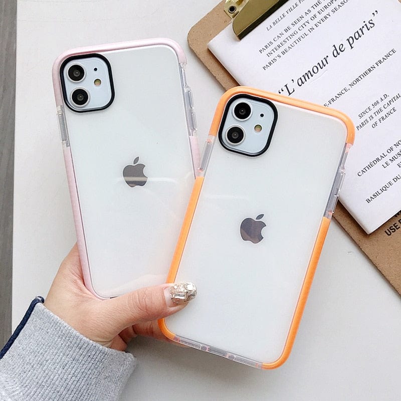 Shockproof Transparent TPU iPhone Case Apple