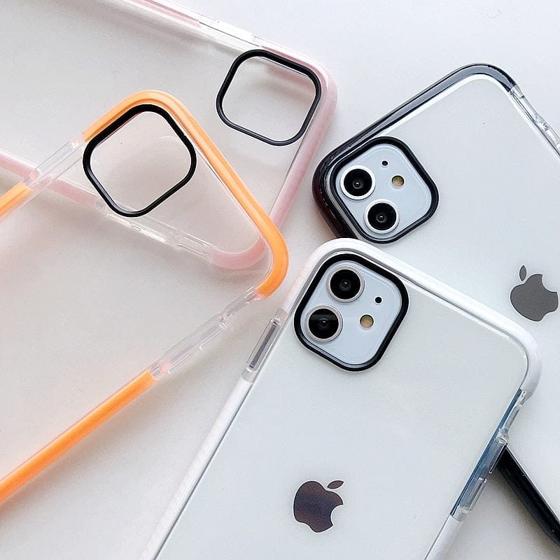 Shockproof Transparent TPU iPhone Case Apple