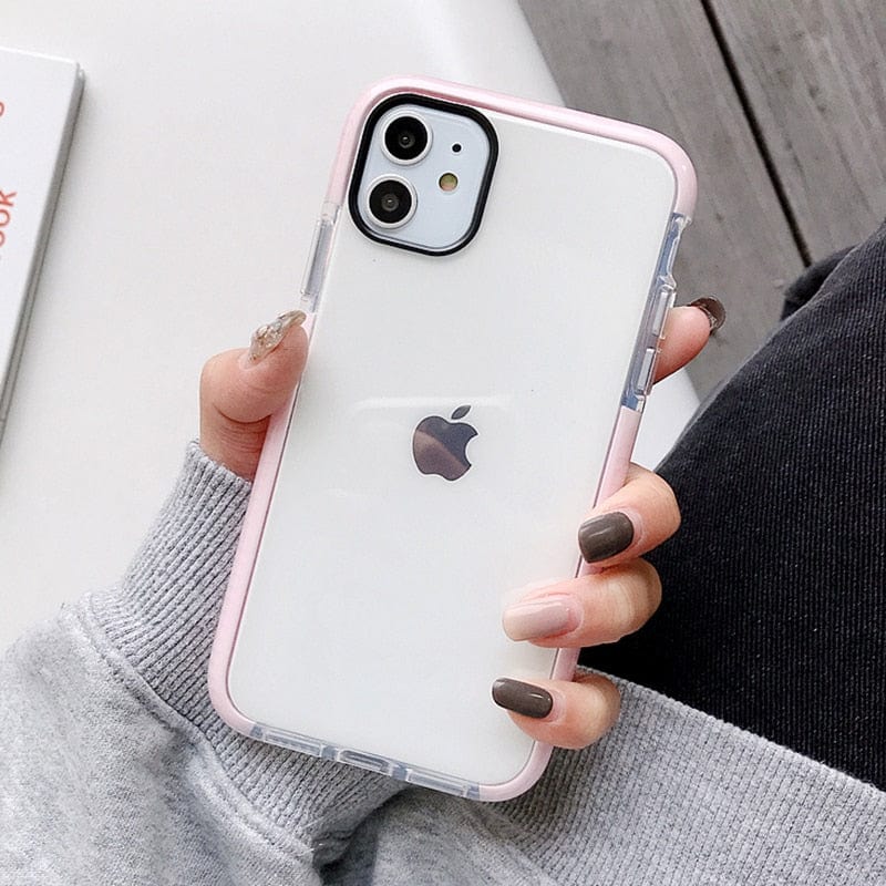 Shockproof Transparent TPU iPhone Case Apple