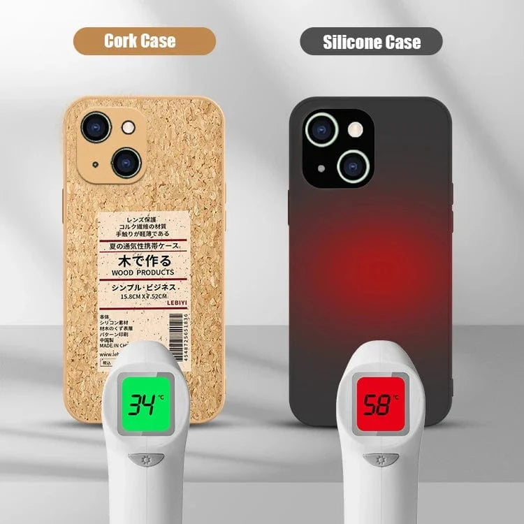 Cork Wood Protective iPhone Case Shopify Collective Vogueen
