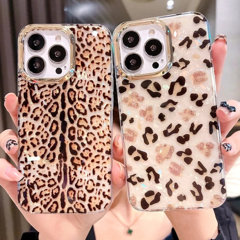 Bling Leopard Full Body Protective iPhone Case