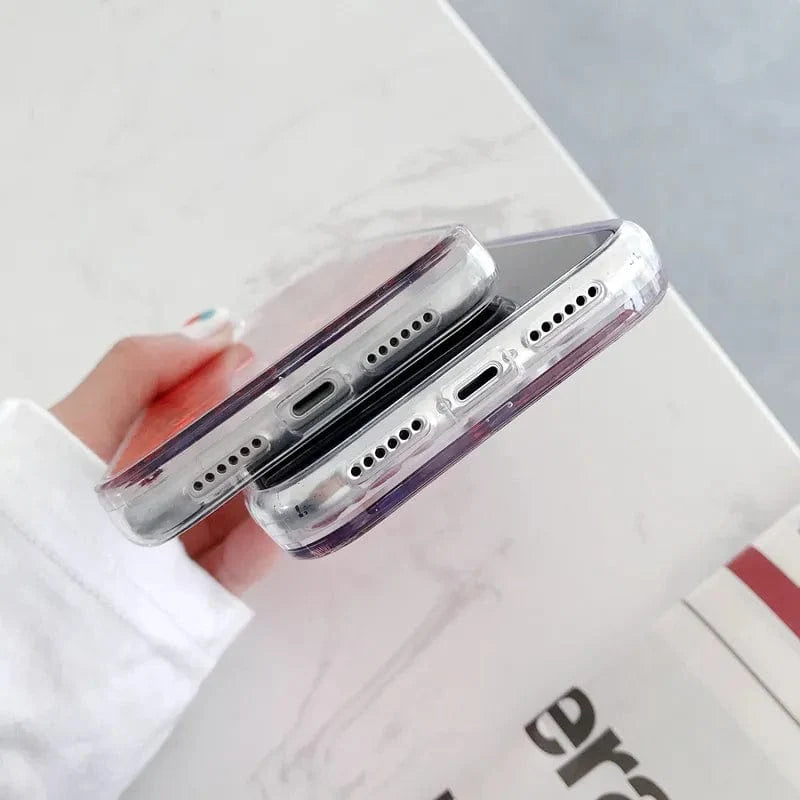 Heart Falling Rain Full Body Protective iPhone Case