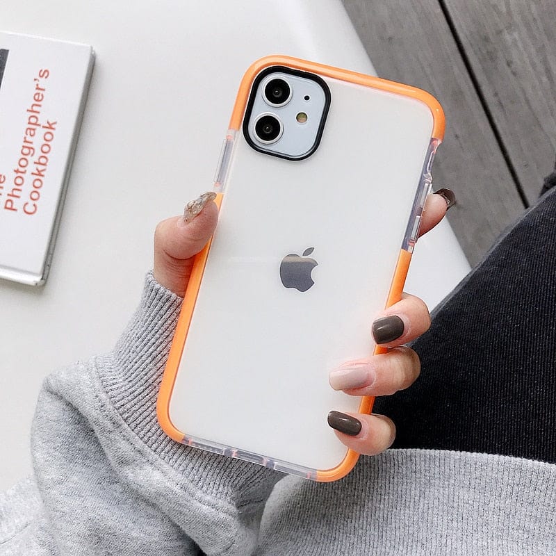 Shockproof Transparent TPU iPhone Case Apple