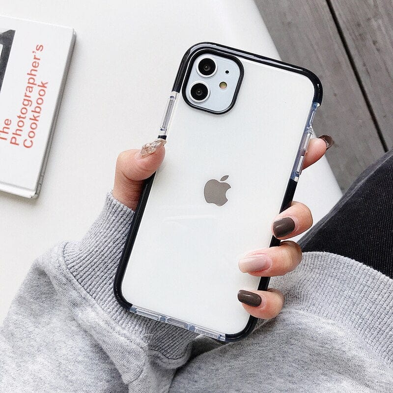 Shockproof Transparent TPU iPhone Case Apple