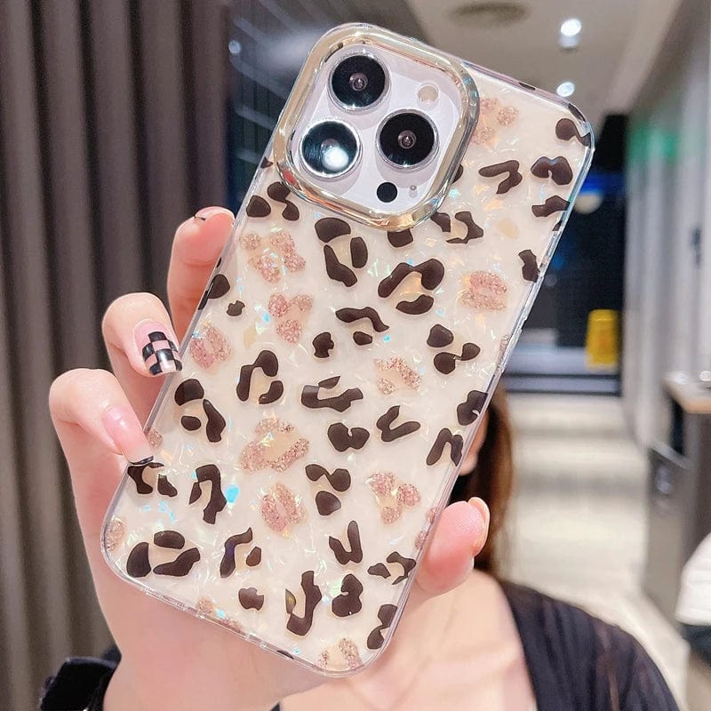 Bling Leopard Full Body Protective iPhone Case