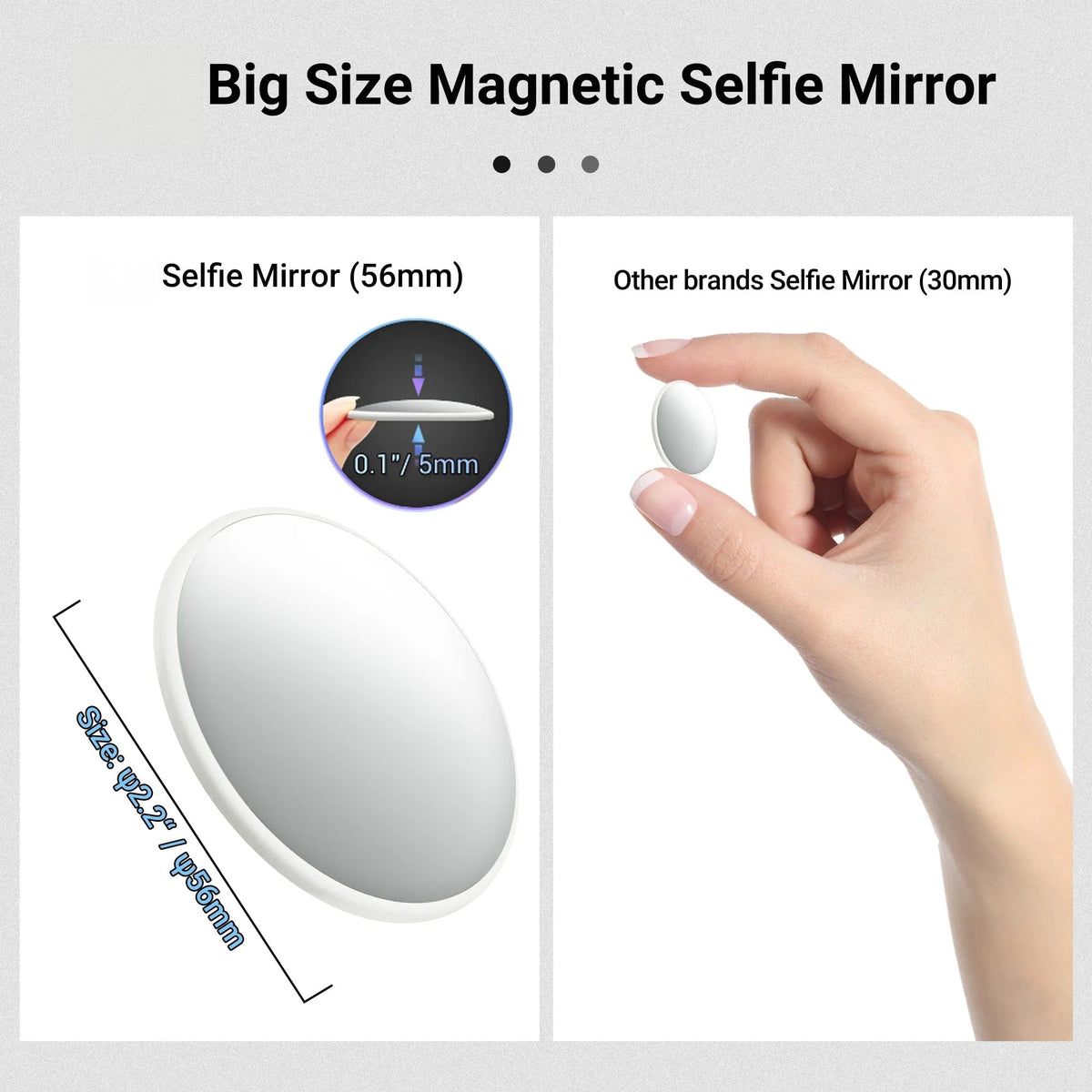 Magnetic Selfie Mirror Large 2.2'' Phone Accessory Vogueen