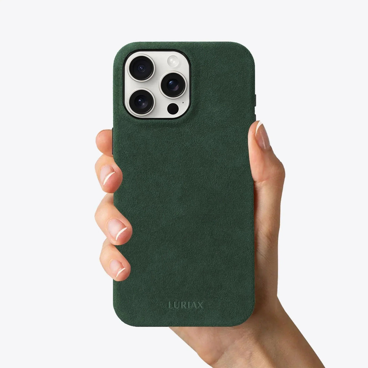 Signature Handcrafted Italian Alcantara Case for iPhone 15 Luriax