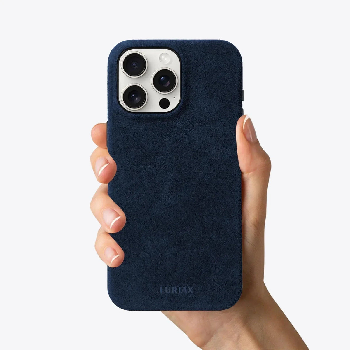 Italian Alcantara Handcrafted Case iPhone 15 Luriax