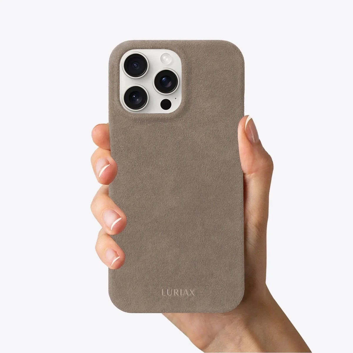 iPhone 15 Slim Minimal Case Alcantara® Luriax