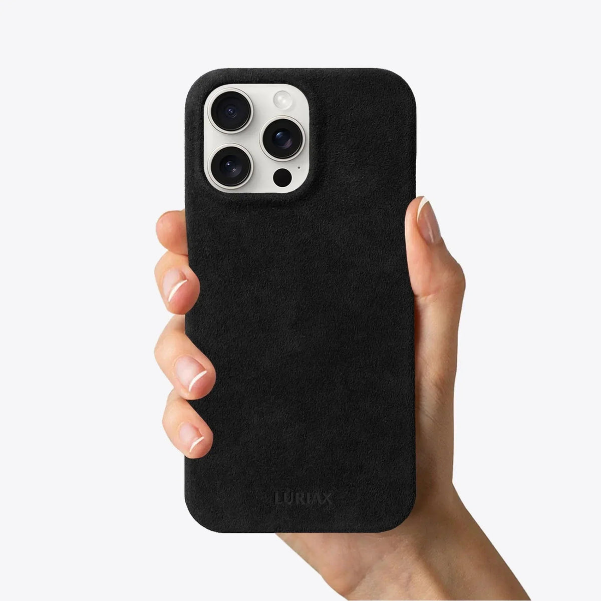 iPhone 15 Slim Alcantara Case The Minimal Luriax