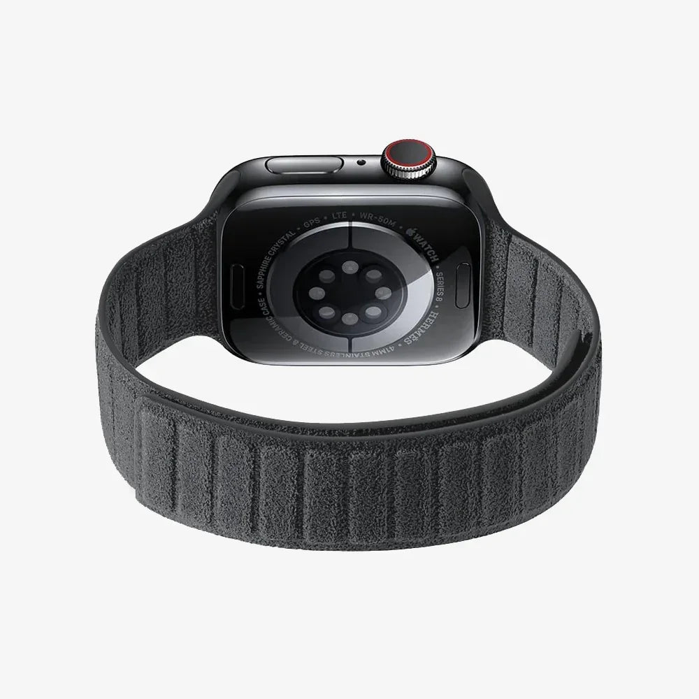 Magnetic Band Secure Closure Italian Alcantara® Apple Watch Band Luriax