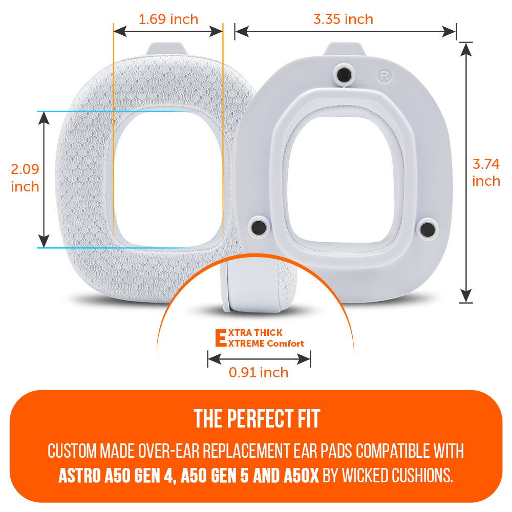 Astro A50 WC FreeZe Cooling Gel Earpads Replacement for Gen 4 Gen 5 A50X