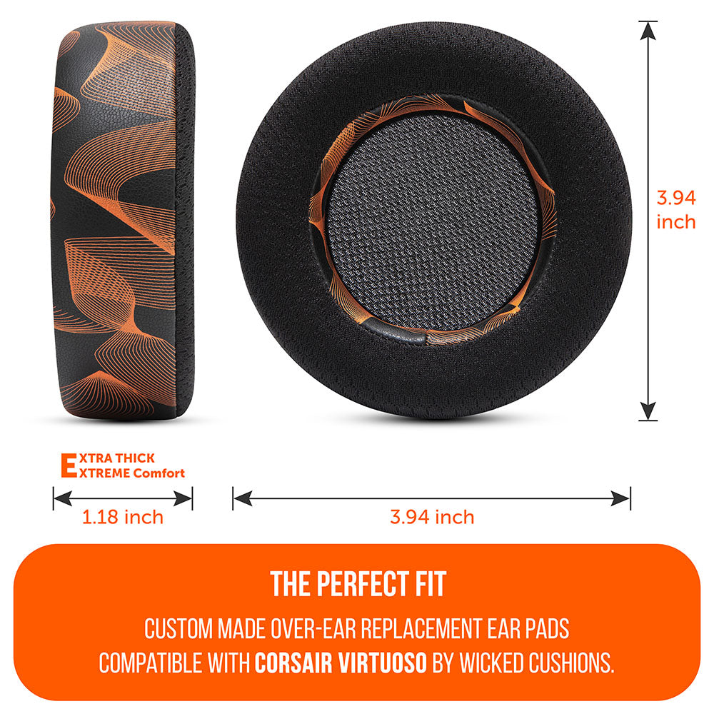 WC FreeZe Cooling Gel Earpads Corsair Virtuoso Headphones
