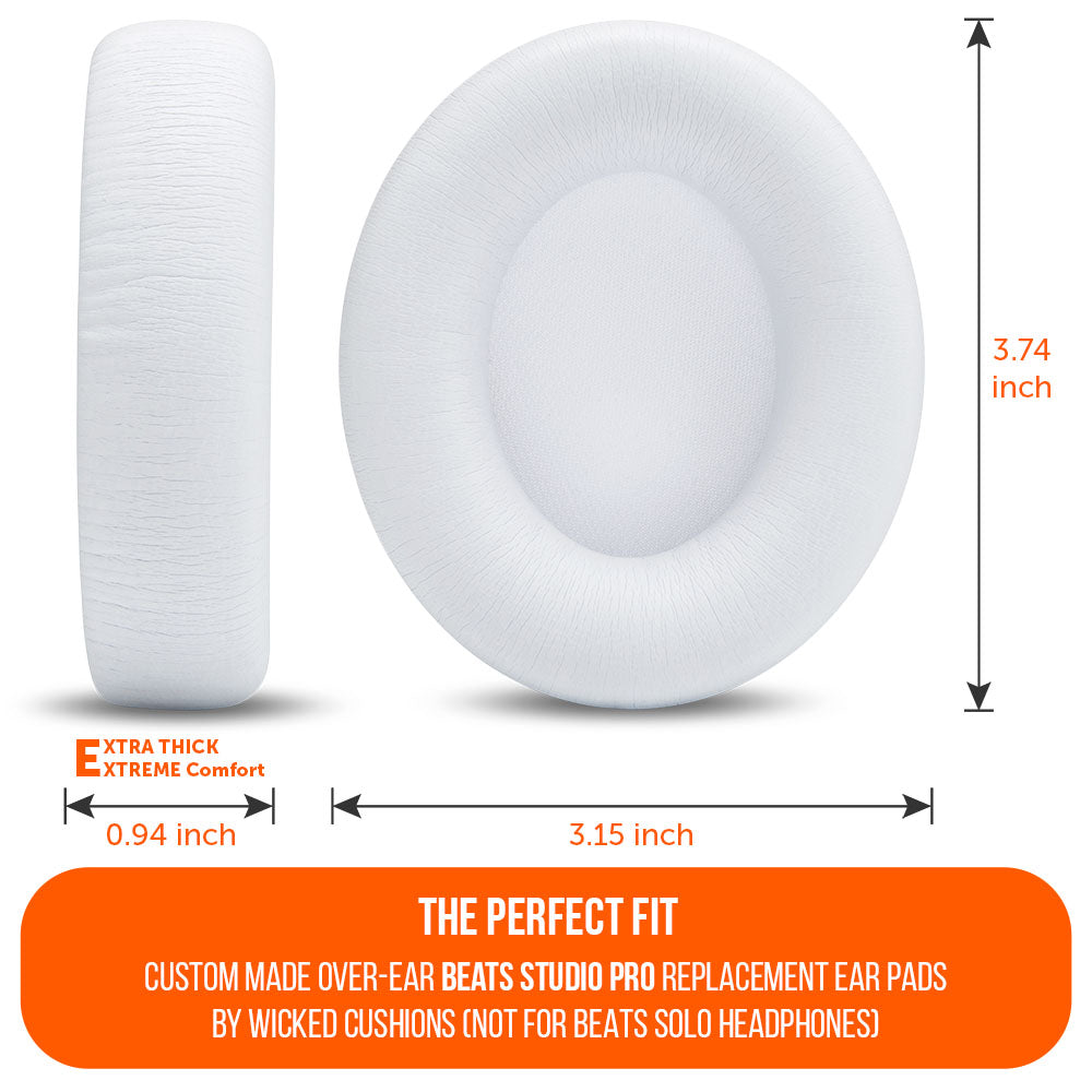 Beats Studio Pro Replacement Ear Pads Thick Memory Foam Earpads by Wicked Cushions