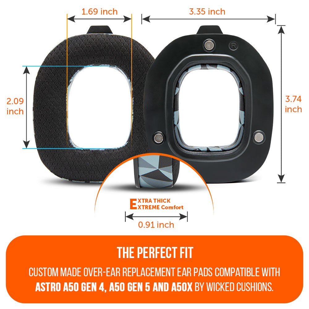 Astro A50 WC FreeZe Cooling Gel Earpads Replacement for Gen 4 Gen 5 A50X