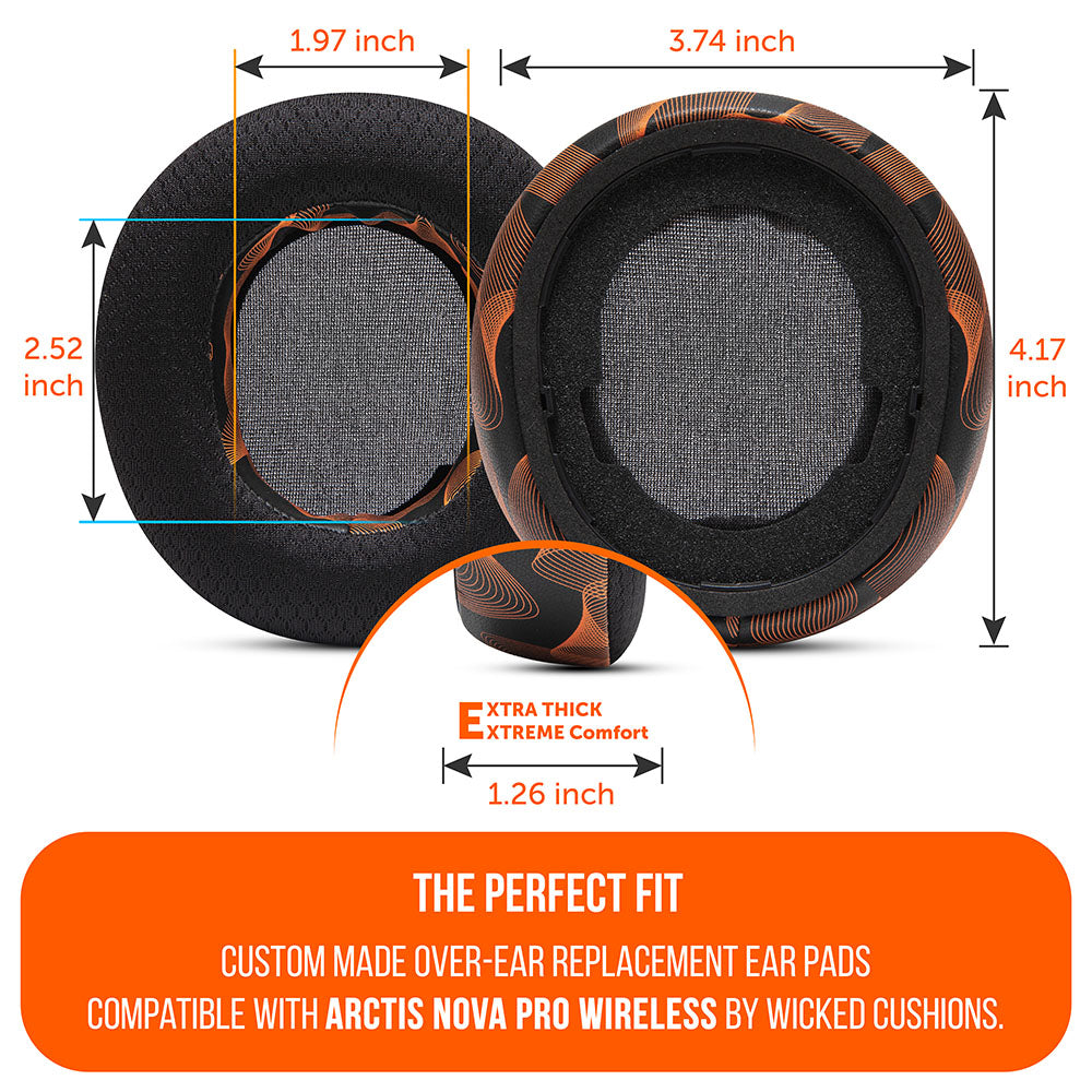 WC FreeZe Cooling Gel Earpads for Arctis Nova Pro Wireless