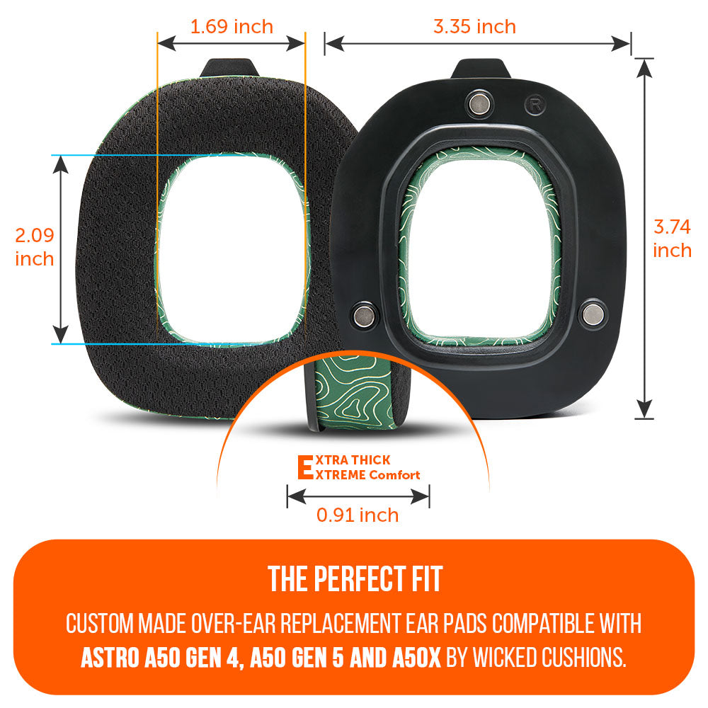 Astro A50 WC FreeZe Cooling Gel Earpads Replacement for Gen 4 Gen 5 A50X