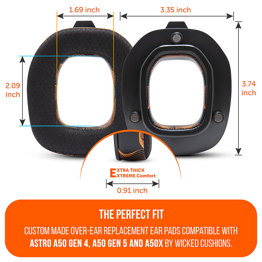 Astro A50 WC FreeZe Cooling Gel Earpads Replacement for Gen 4 Gen 5 A50X