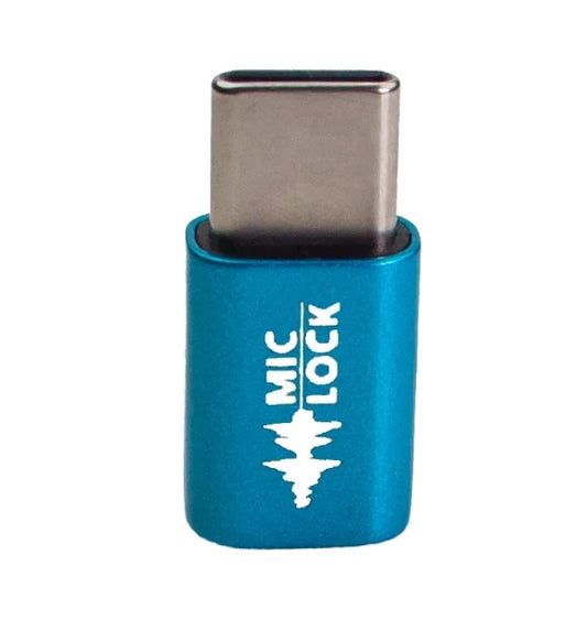 USB-C Mini Single Ended Microphone Blocker Blue Mic-Lock