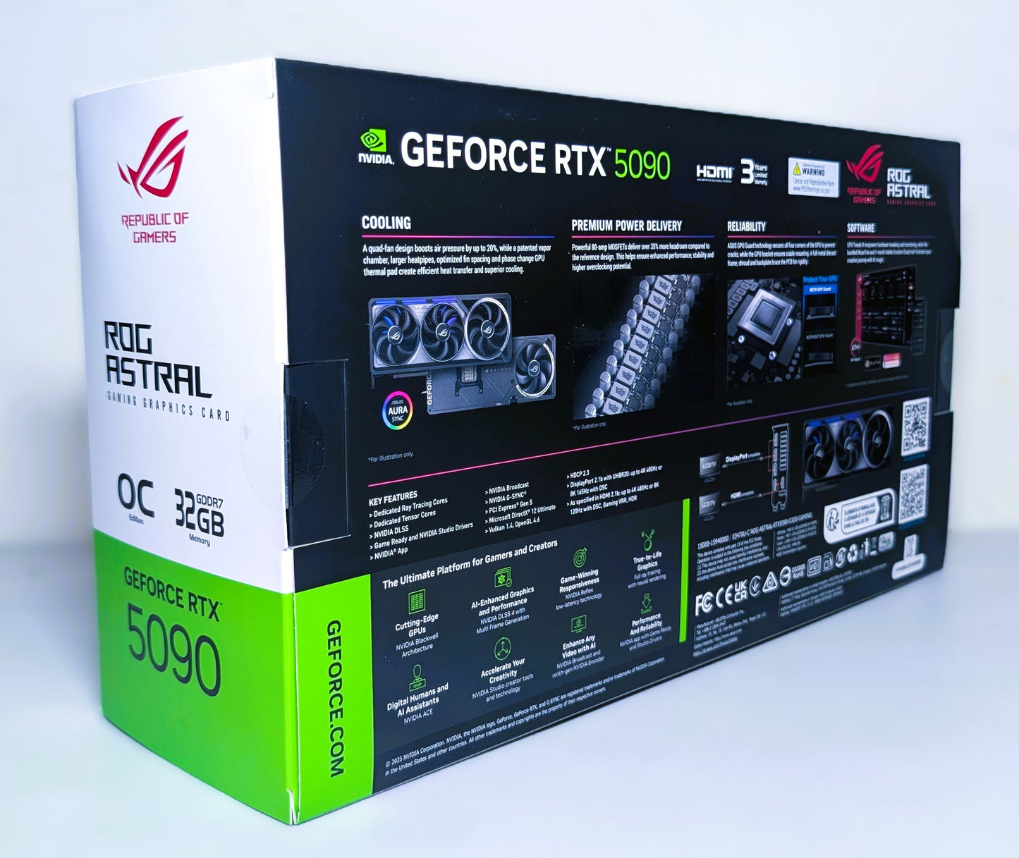 GeForce RTX 5090 32GB GDDR7 Graphics Card ASUS ROG Astral