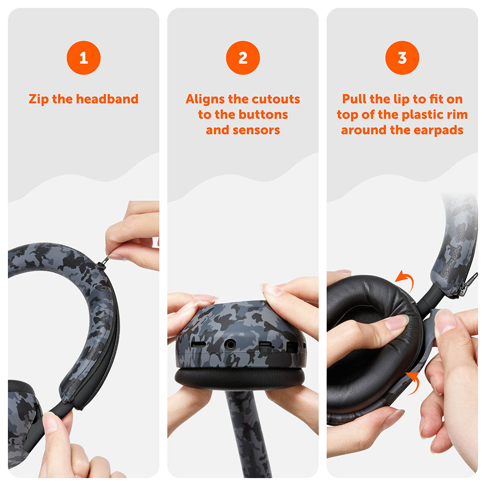 Sony XM5 Protective Silicone Shell Cover Headband WC ShellZ XM5