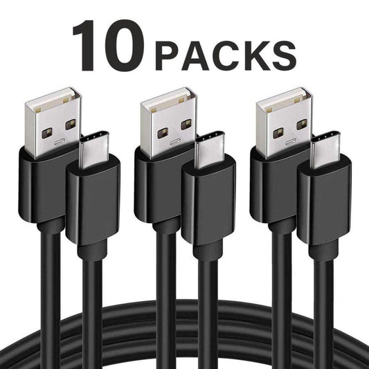USB-A to USB-C Cable Versatile 10 Packs ReHisk