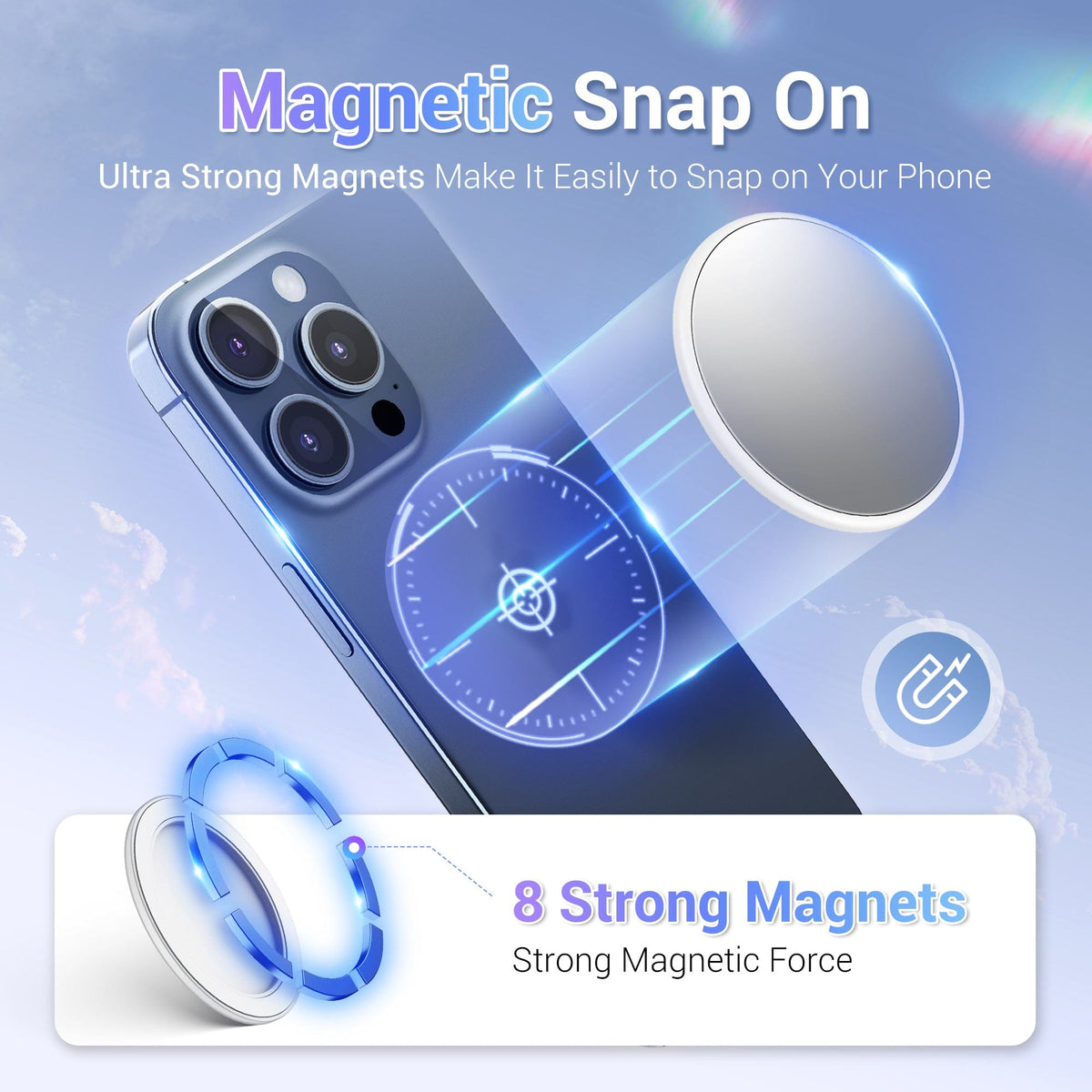 Magnetic Selfie Mirror Large 2.2'' Phone Accessory Vogueen