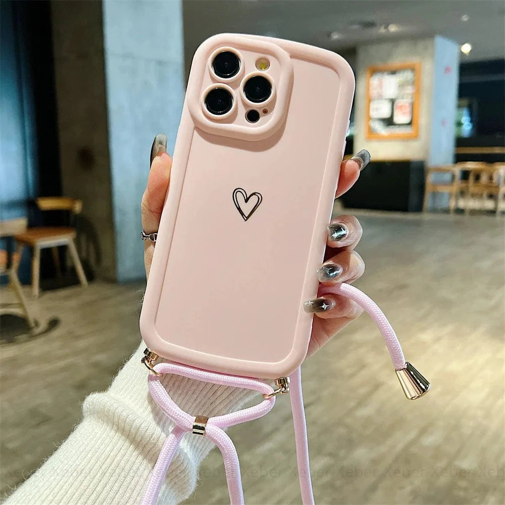 HeartLink Crossbody iPhone Case Vogueen