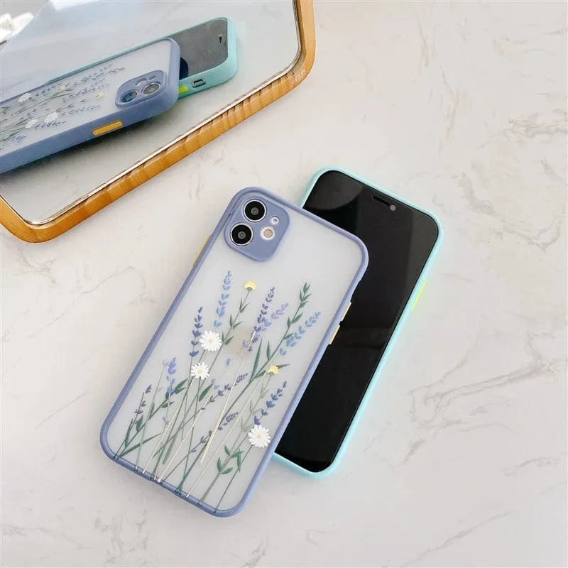 Fashion Cute Flower Full Body Protective iPhone Case