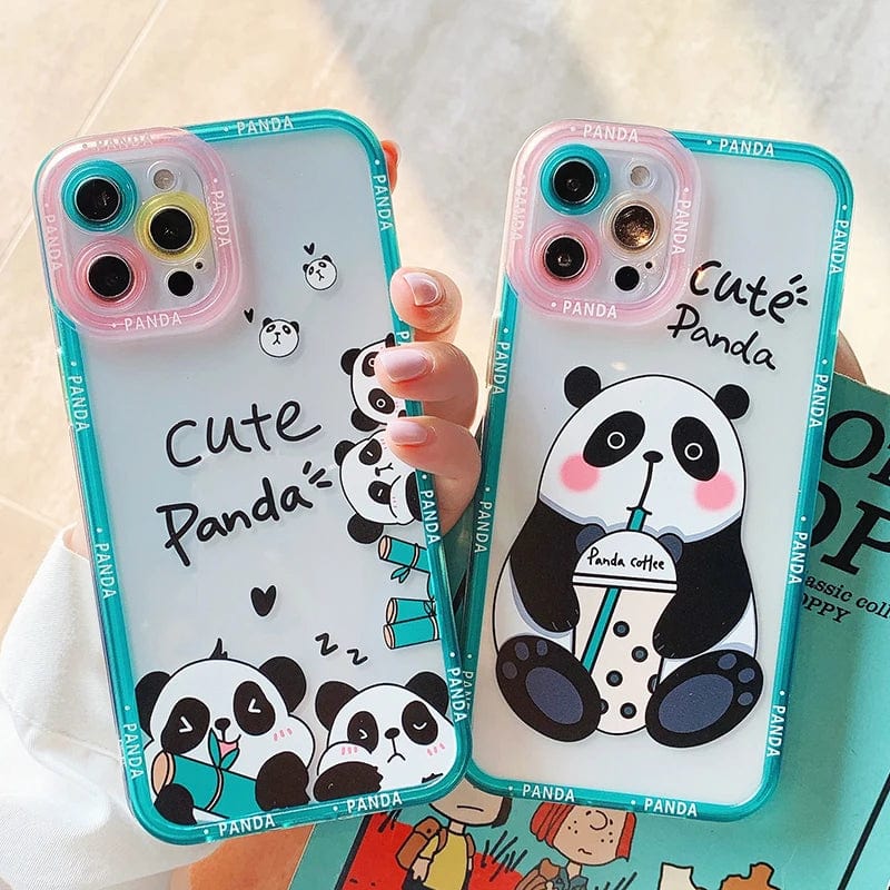 Cartoon Panda Full Body Protective iPhone Case Apple